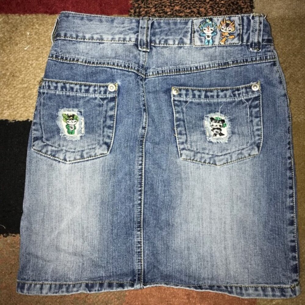 Patchwork Embroidered Unique Distressed Rare Cust… - image 4